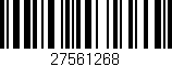 Código de barras (EAN, GTIN, SKU, ISBN): '27561268'