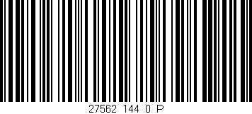 Código de barras (EAN, GTIN, SKU, ISBN): '27562_144_0_P'