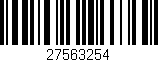 Código de barras (EAN, GTIN, SKU, ISBN): '27563254'