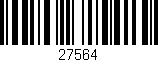 Código de barras (EAN, GTIN, SKU, ISBN): '27564'