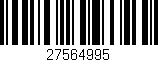 Código de barras (EAN, GTIN, SKU, ISBN): '27564995'