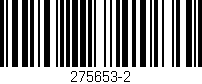 Código de barras (EAN, GTIN, SKU, ISBN): '275653-2'