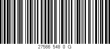 Código de barras (EAN, GTIN, SKU, ISBN): '27566_548_0_G'