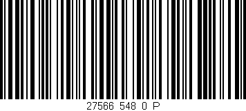 Código de barras (EAN, GTIN, SKU, ISBN): '27566_548_0_P'