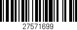Código de barras (EAN, GTIN, SKU, ISBN): '27571699'