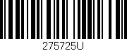 Código de barras (EAN, GTIN, SKU, ISBN): '275725U'