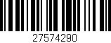Código de barras (EAN, GTIN, SKU, ISBN): '27574290'
