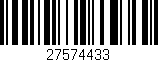 Código de barras (EAN, GTIN, SKU, ISBN): '27574433'