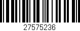 Código de barras (EAN, GTIN, SKU, ISBN): '27575236'