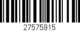 Código de barras (EAN, GTIN, SKU, ISBN): '27575915'