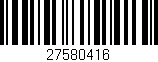 Código de barras (EAN, GTIN, SKU, ISBN): '27580416'