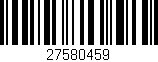 Código de barras (EAN, GTIN, SKU, ISBN): '27580459'