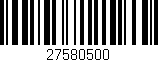 Código de barras (EAN, GTIN, SKU, ISBN): '27580500'