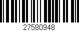 Código de barras (EAN, GTIN, SKU, ISBN): '27580948'