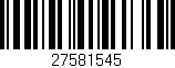 Código de barras (EAN, GTIN, SKU, ISBN): '27581545'