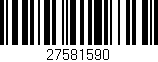 Código de barras (EAN, GTIN, SKU, ISBN): '27581590'
