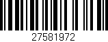 Código de barras (EAN, GTIN, SKU, ISBN): '27581972'