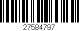 Código de barras (EAN, GTIN, SKU, ISBN): '27584797'