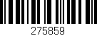 Código de barras (EAN, GTIN, SKU, ISBN): '275859'