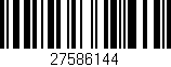 Código de barras (EAN, GTIN, SKU, ISBN): '27586144'