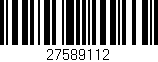 Código de barras (EAN, GTIN, SKU, ISBN): '27589112'