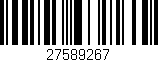 Código de barras (EAN, GTIN, SKU, ISBN): '27589267'