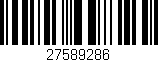 Código de barras (EAN, GTIN, SKU, ISBN): '27589286'