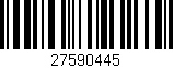 Código de barras (EAN, GTIN, SKU, ISBN): '27590445'