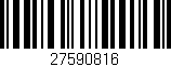 Código de barras (EAN, GTIN, SKU, ISBN): '27590816'