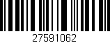 Código de barras (EAN, GTIN, SKU, ISBN): '27591062'