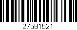 Código de barras (EAN, GTIN, SKU, ISBN): '27591521'
