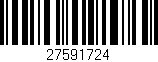 Código de barras (EAN, GTIN, SKU, ISBN): '27591724'