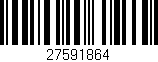 Código de barras (EAN, GTIN, SKU, ISBN): '27591864'