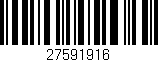 Código de barras (EAN, GTIN, SKU, ISBN): '27591916'