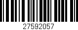 Código de barras (EAN, GTIN, SKU, ISBN): '27592057'