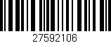 Código de barras (EAN, GTIN, SKU, ISBN): '27592106'