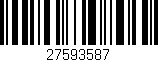 Código de barras (EAN, GTIN, SKU, ISBN): '27593587'