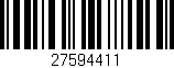 Código de barras (EAN, GTIN, SKU, ISBN): '27594411'