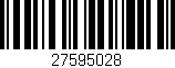 Código de barras (EAN, GTIN, SKU, ISBN): '27595028'