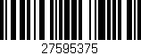 Código de barras (EAN, GTIN, SKU, ISBN): '27595375'