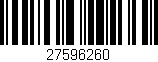 Código de barras (EAN, GTIN, SKU, ISBN): '27596260'