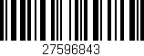 Código de barras (EAN, GTIN, SKU, ISBN): '27596843'