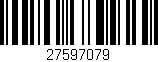 Código de barras (EAN, GTIN, SKU, ISBN): '27597079'