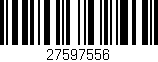 Código de barras (EAN, GTIN, SKU, ISBN): '27597556'