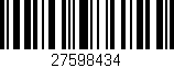 Código de barras (EAN, GTIN, SKU, ISBN): '27598434'