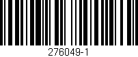 Código de barras (EAN, GTIN, SKU, ISBN): '276049-1'