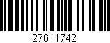Código de barras (EAN, GTIN, SKU, ISBN): '27611742'