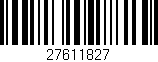 Código de barras (EAN, GTIN, SKU, ISBN): '27611827'