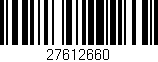 Código de barras (EAN, GTIN, SKU, ISBN): '27612660'