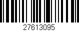 Código de barras (EAN, GTIN, SKU, ISBN): '27613095'